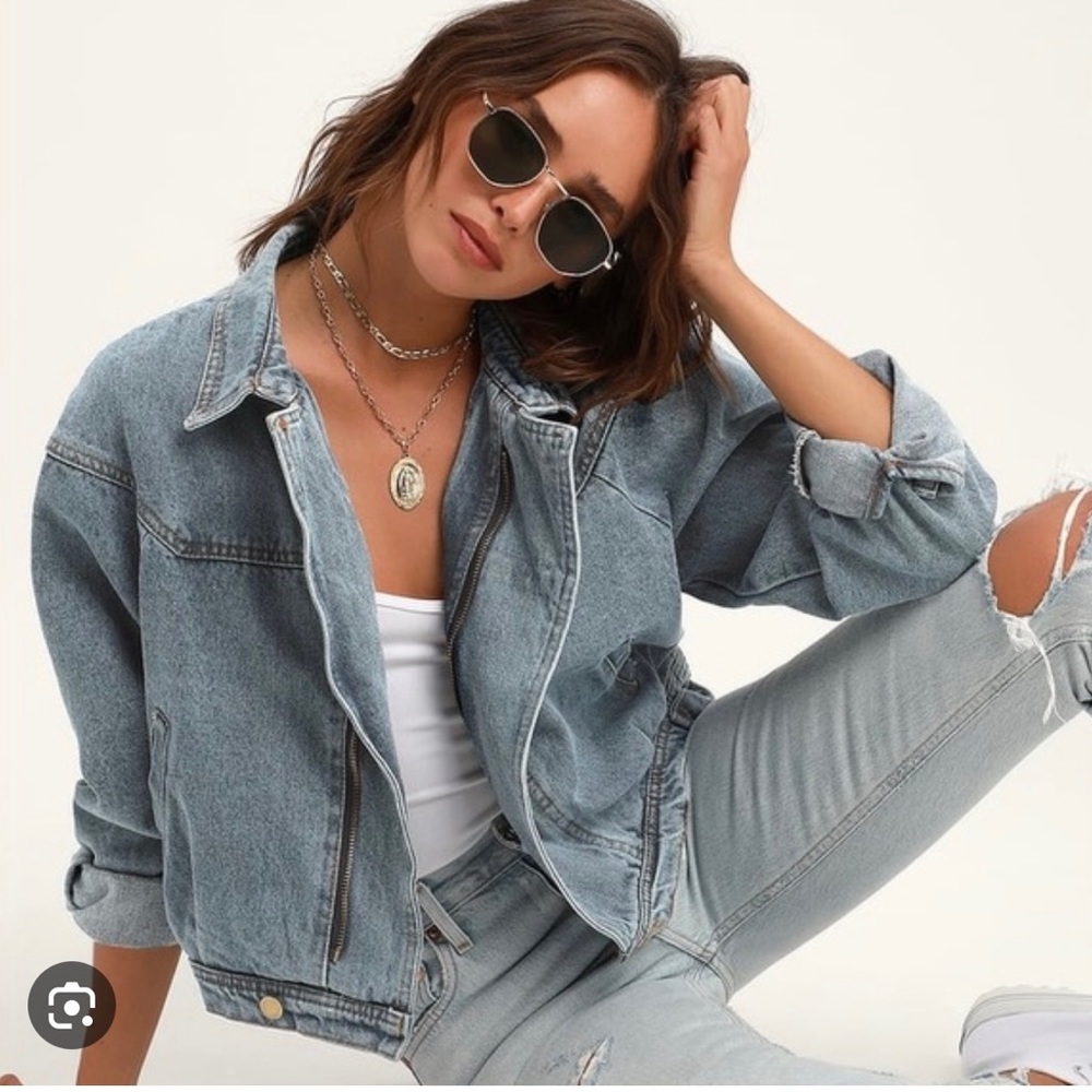 SAGE THE LABEL Denim Jacket (from Lulu’s)